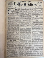 Amberger Volkszeitung. Für Stadt Und Land. IV.Quartal 1889 KOMPLETT. - Other & Unclassified