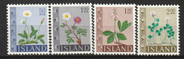 ISLANDE - N°336/9 ** (1964) Fleurs - Ongebruikt