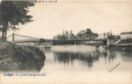 BELGIQUE - Liège - Le Pont Suspendu -  Carte Postale Ancienne - Liege