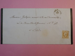 BZ16 FRANCE BELLE LETTRE  1867 EPERNAY A PARIS   +NAPOLEON N°13 +AFF. INTERESSANT ++ - 1853-1860 Napoleone III