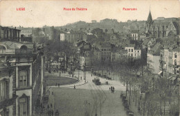 BELGIQUE - Liège - Place De Théâtre - Panorama -  Carte Postale Ancienne - Liege