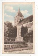 Cp, 89, CHAMPLOST, L'église Et Le Monument, 1914-1918, Voyagée, Ed. E. Mignon - Other & Unclassified
