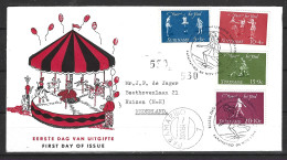 SURINAM. N°400-3 De 1964 Sur Enveloppe 1er Jour (FDC). Jeux D'enfants. - Sin Clasificación