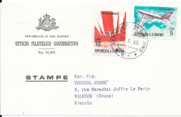 1965 - REPUBLICA DI SAN MARINO - UFFICIO FILATELICO GOVERNATIVO (Poste Aérienne) - Lettres & Documents