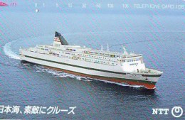 Télécarte JAPON * BATEAU * PHONECARD JAPAN * SHIP *  (1003) TELEFONKARTE SCHIFF * Schip - Boot - Barco - - Boten