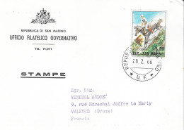 1966 - REPUBLICA DI SAN MARINO - UFFICIO FILATELICO GOVERNATIVO (Poste Aérienne) - Storia Postale