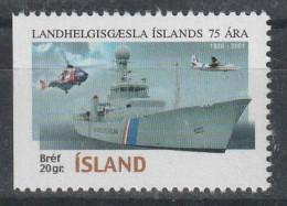 ISLANDE - N°908 ** (2001) Gardes Côtes Islandais - Unused Stamps