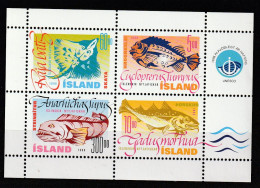 ISLANDE - BLOC N°21 ** (1998) Poissons - Blocks & Kleinbögen