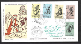 SURINAM. N°452-6 De 1967 Sur Enveloppe 1er Jour (FDC). Pâques/Le Bon Samaritain. - Easter