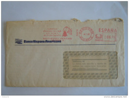 Spanje Espagne Spain Brief Lettre Letter  EMA 1982 Banco Hispano Americano Nuestros Cheques De Viaje Son Dinero En Toda - Maschinenstempel (EMA)