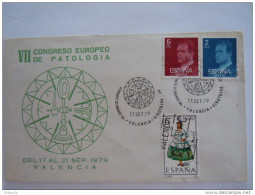 Spanje Espagne Spain Brief Lettre Letter 1979 Cachet De Congres De Patologie Timbres Juan Carlos - Autres & Non Classés