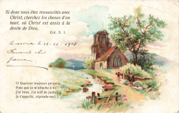 RELIGION - Christianisme - Colossiens 3: 1 - Si Vous êtes Ressuscités Avec Christ, Cherchez ...-  Carte Postale Ancienne - Gemälde, Glasmalereien & Statuen