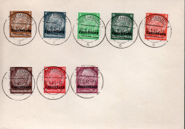LUXEMBOURG / ENVELOPPE AVEC TIMBRES DE LA SERIE OCCUPATION ALLEMANDE 40-44 SURCHARGES LUXEMBOURG - 1940-1944 Occupazione Tedesca