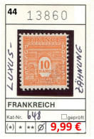 Frankreich 1944 - France 1944 - Francia 1944 -  Michel 648 - Oo Oblit. Used Gebruikt - 1944-45 Arco Di Trionfo