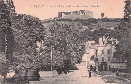 Mauleon - Vue Du Fort Et Place De La Croix Blanche   - CPA°J - Mauleon Licharre