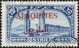 Alaouites Obl. N° 34 - Site Ou Monument - Palmyre, Le 25 Pi Bleu - Usati