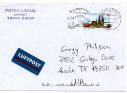 69493 - Bund - 2011 - 75c Regensburg EF A LpBf BRIEFZENTRUM 73 - ... -> Austin, TX (USA) - Lettres & Documents