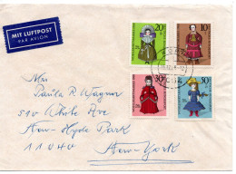 69496 - Bund - 1968 - WoFa Puppen '68 Kpl A LpBf KORB -> New York, NY (USA) - Covers & Documents