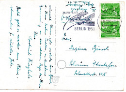 69500 - Berlin - 1952 - 2@10Pfg Bauten I A AnsKte BERLIN - ... -> Oesterreich - Briefe U. Dokumente