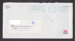 NETHERLANDS, COVER, PORT PAY, REPUBLIC OF MACEDONIA  (008) - Frankeermachines (EMA)