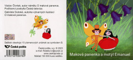 Czech Republic - 2023 - The Poppy Doll And Emanuel The Butterfly - Mint Self-adhesive Stamp Booklet With Hologram - Nuovi