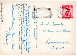 69507 - Österreich - 1953 - S1,45 Trachten EF A AnsKte SALZBURG - ... -> Grossbritannien - Lettres & Documents