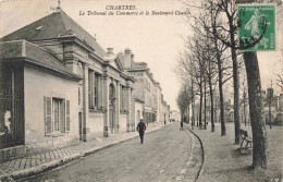 FRANCE - Chartres - Le Tribunal Du Commerce Et Le Boulevard Chasles -  Carte Postale Ancienne - Chartres