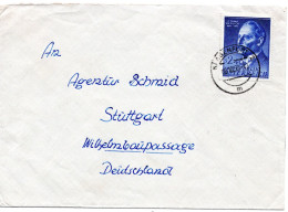 69509 - Österreich - 1958 - S2,40 Redlich EF A Bf KLAGENFURT -> Westdeutschland - Brieven En Documenten