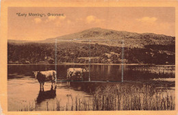 Fantaisies - Carte à Système - Early Morning - Grasmere - Vache - Vues Village - Carte Postale Ancienne - Mechanical