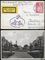 1931 Dt.REICH ZEPPELIN ENGLANDFAHRT 1931 EF 1RM POLARFAHRT AUFDRUCK. Mi.-Nr.456 - Kat €250 - Poste Aérienne & Zeppelin