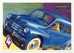 CPM - RENAULT, Une Petite Place Dans Votre Budjet ... Renault 4 Cv - Repro Catalogue D'époque 1958 - PKW