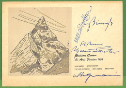 Ae3391 - ITALY - POSTAL HISTORY - Mountaineering EXPEDITION To PERU  1958 Signed - Escalada