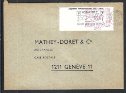 SUISSE 1966: LSC De Zürich à Genève (GE), Affr. Mécanique - Postage Meters