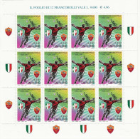 ITALIA REPUBBLICA ROMA 2001 CAMPIONE D'ITALIA  MINIFOGLIO ** MNH - Blocks & Kleinbögen