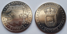 Moneda MEDALLA Souvenir España: SAN SEBASTIAN / DONOSTIA De 30 Mm - Otros & Sin Clasificación