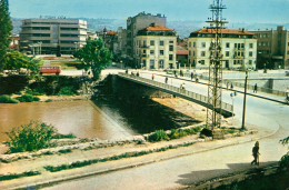 Serbie Nis Vue Général Pont Fleuve 1964 Photo Glacée CPSM - Servië