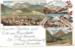 Gruss Aus Bludenz - Lünersee - Douglashütte -  Style Litho - Bludenz