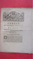 BERRY INDRE1752 REGIE DU DOMAINE DE CHATEAUROUX ARREST CONSEIL ROY / DAME DE MAILLY / AUBRELIQUE DE LA MOTTE... - Documenti Storici