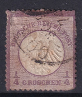 DEUTSCHES REICH 1872 - Canceled - Mi 1 - Kleines Brustschild 1/4g - Used Stamps