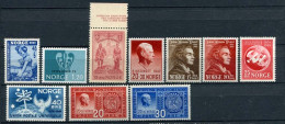 Norway.10 Stamps - All Different - ALL MINT** - OFFER!! - Collections