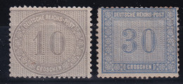 DEUTSCHES REICH 1872 - MLH/regummed - Mi 12, 13 - Unused Stamps