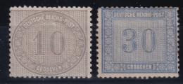 DEUTSCHES REICH 1872 - MLH/regummed - Mi 12, 13 - Ungebraucht