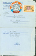 Tonga Aerogramme YT N°203 75th Anniversary Of Postal Service Airmail Centenary Tupou College + N°17 Bon Texte - Tonga (...-1970)