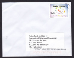 Cabo Verde: Cover To Netherlands, 1 Stamp, Tunis 2005 Logo, Symbol (minor Crease) - Cap Vert
