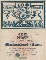 Eisenach Notgeldschein The City Eisenach Used (III) 1922 100 Mark Eisenach - 100 Mark