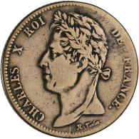 Colonies Françaises, Charles X, 5 Centimes, 1828, Paris, TTB, Bronze, KM:10.1 - Otros & Sin Clasificación