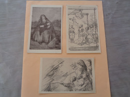 Lot De 3 Cartes - Illustrateurs Abel Faivre - A Wilette - Steinlen - 1914/18 - Militaria - Militaires - - Wilette