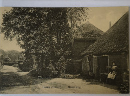 Laren (Gooi) Molenweg 1915 Met Spoor Traject Stempel - Laren (NH)