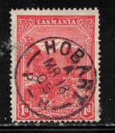 TASMANIA Scott # 103 Used HR - Excellent Hobart CDS - Used Stamps