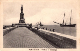 EGYPTE -  PORT SAID - Statue Of Lesseps - Port-Saïd